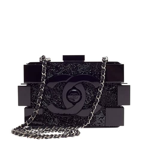 crystal lego bag chanel